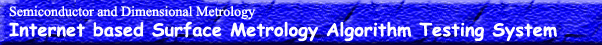 Internet-based Surface Metrology Algorithm Testing System